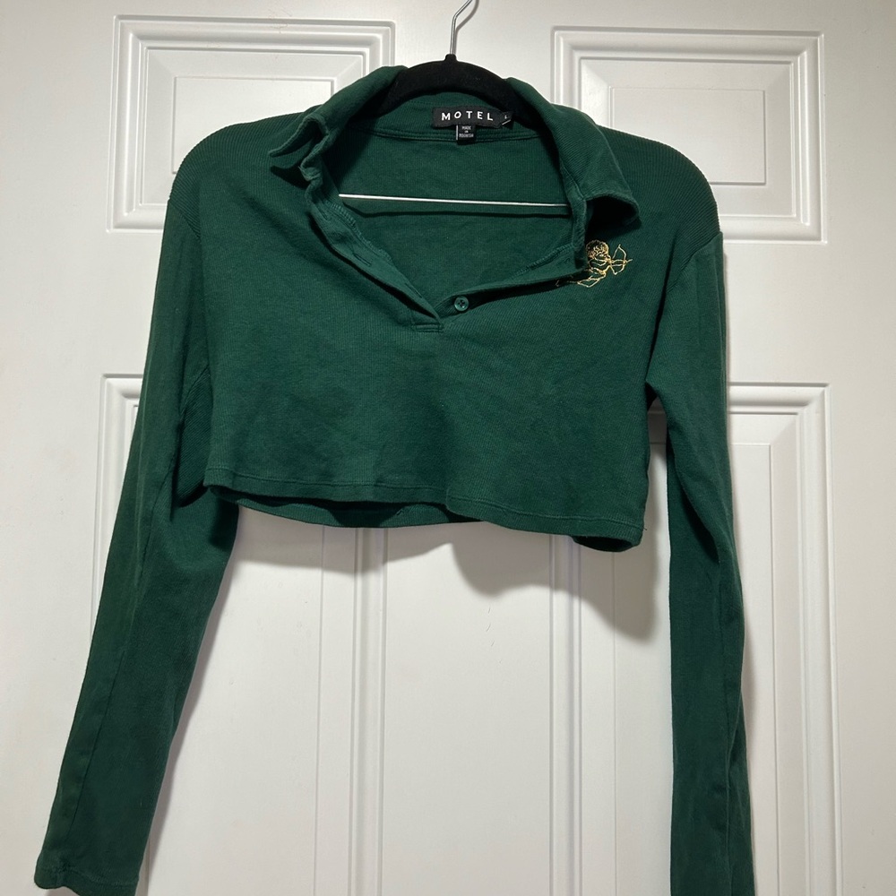 Motel long sleeve crop top